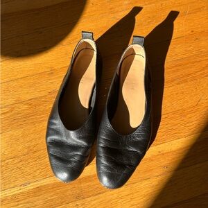 Everlane The Day Glove Black Leather Women's Ballet Flats